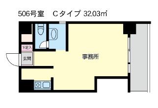 高田馬場ヒルサイドパレス(ワンルーム/5階)の間取り写真