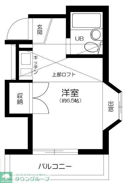 中板橋EIM(ワンルーム/1階)の間取り写真