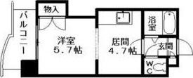 EXCELLII(1DK/2階)の間取り写真
