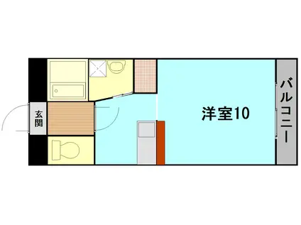 DYMEビル(1K/4階)の間取り写真