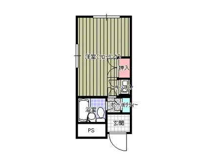 アートビル(ワンルーム/3階)の間取り写真