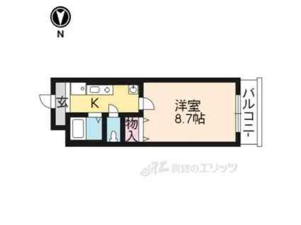 源田ビル(1K/4階)の間取り写真