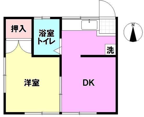 メゾン・ラメール(1DK/2階)の間取り写真