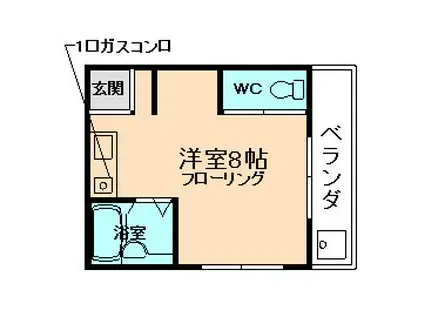 ファーストステージ桜井(ワンルーム/3階)の間取り写真