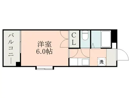 エクステンド谷山(1K/7階)の間取り写真