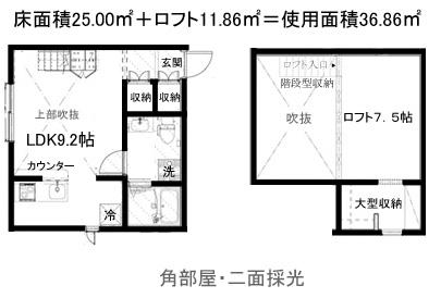 洋風建築 湘南辻堂(ワンルーム/2階)の間取り写真