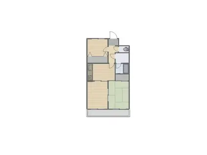 エクセピア東毛呂(2SLDK/2階)の間取り写真