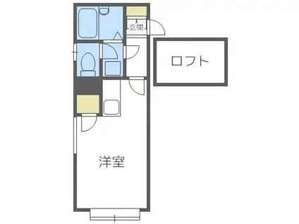 レオパレス南郷7丁目第9(1K/2階)の間取り写真