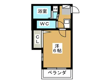 CHERRY COURT(1K/1階)の間取り写真