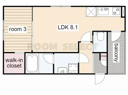 MOVE中村公園サウス(1LDK/1階)の間取り写真