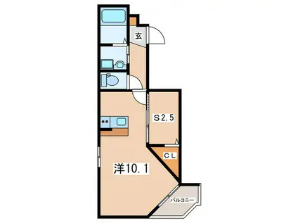 本町2丁目工事(ワンルーム/2階)の間取り写真