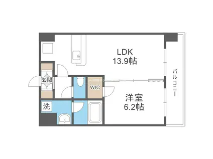 スプランディッド江坂駅前(1LDK/10階)の間取り写真