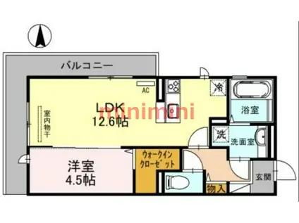 D-RESIDENCE 別所中の町(1LDK/3階)の間取り写真