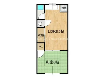 ニュー春日マンション(1LDK/3階)の間取り写真