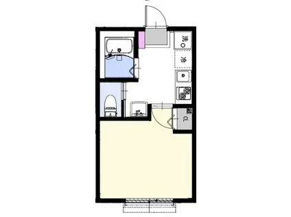 SERENO I セレーノI(1K/2階)の間取り写真