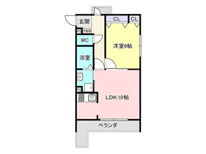 T BOX TOWER(1LDK/3階)の間取り写真
