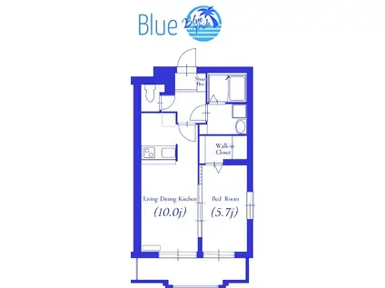 オリーブ みずき(1LDK/3階)の間取り写真