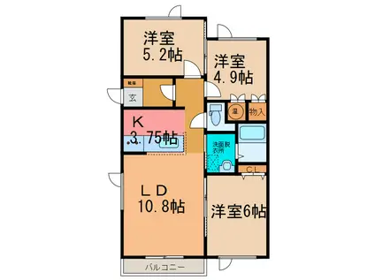 まる太君ランド 謝・謝(3LDK/1階)の間取り写真