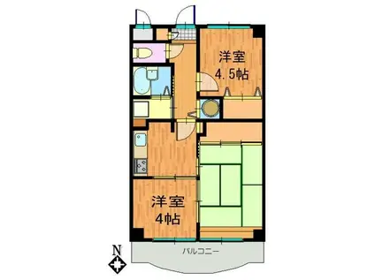 小澤ビル(3K/3階)の間取り写真