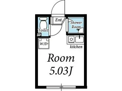 グレースビューラー(ワンルーム/1階)の間取り写真