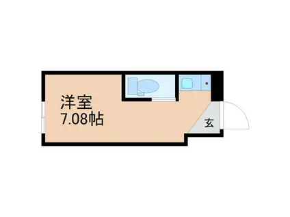 SUN PLUS 1(ワンルーム/1階)の間取り写真