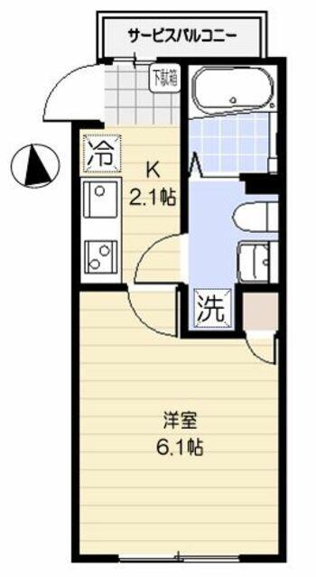 ステラ住吉(1K/3階)の間取り写真