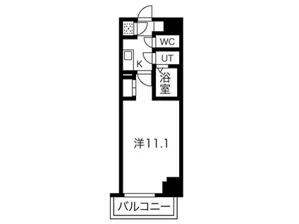 エグゼ難波東(1K/10階)の間取り写真