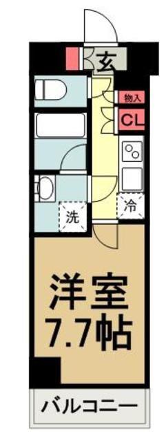 クレヴィスタ板橋西台II(1K/7階)の間取り写真
