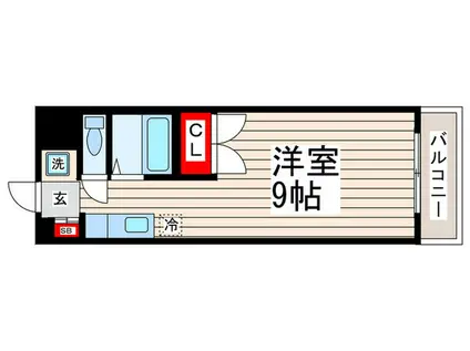 カーサ第3宇喜田(ワンルーム/7階)の間取り写真