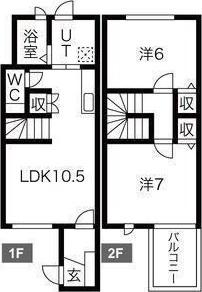 PROSPER愛子東(2LDK/1階)の間取り写真
