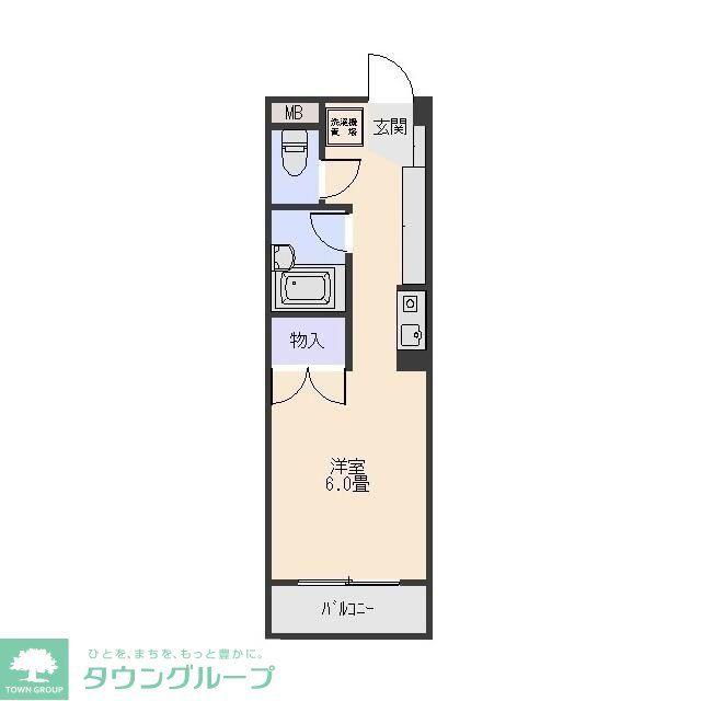 シティハイツIT(ワンルーム/3階)の間取り写真