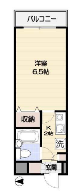 カームステージ鷺宮(1K/3階)の間取り写真
