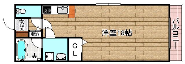 メゾン静(1K/2階)の間取り写真