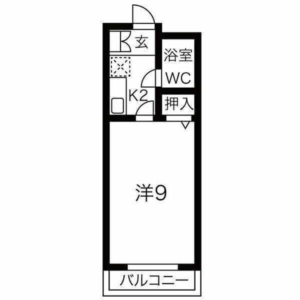 サンコートYOSIKAWA(1K/3階)の間取り写真