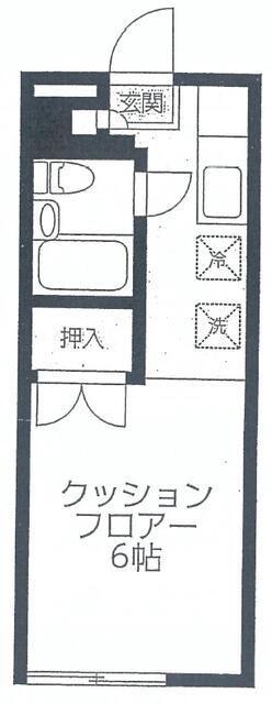 タツミハイツ(1K/1階)の間取り写真
