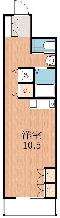 SHANGRI-LA(ワンルーム/3階)の間取り写真