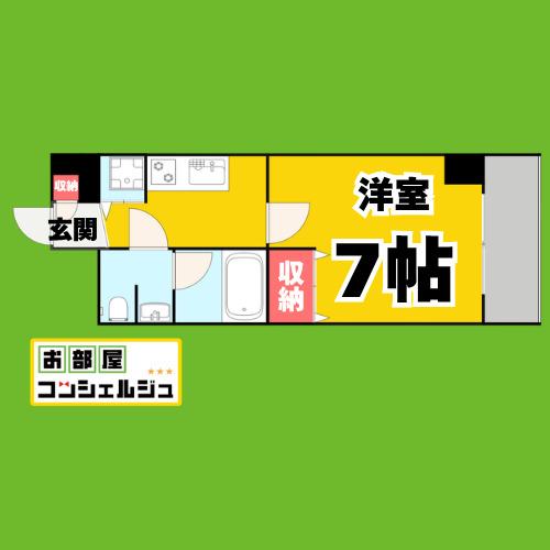 プロシード金山(1K/11階)の間取り写真