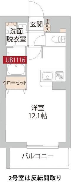 CAMPAGNA 豊田(ワンルーム/1階)の間取り写真