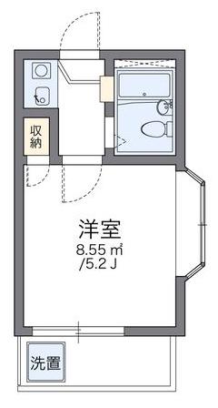 レオパレスSUNBEAM(1K/2階)の間取り写真