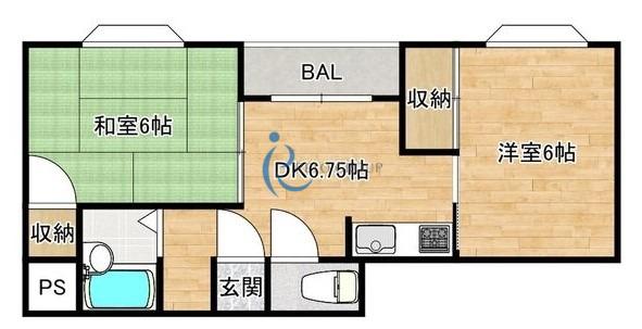 第3タナックマンション(2DK/3階)の間取り写真