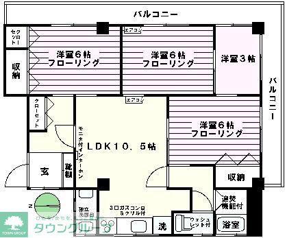 R-BRICK(3SLDK/3階)の間取り写真