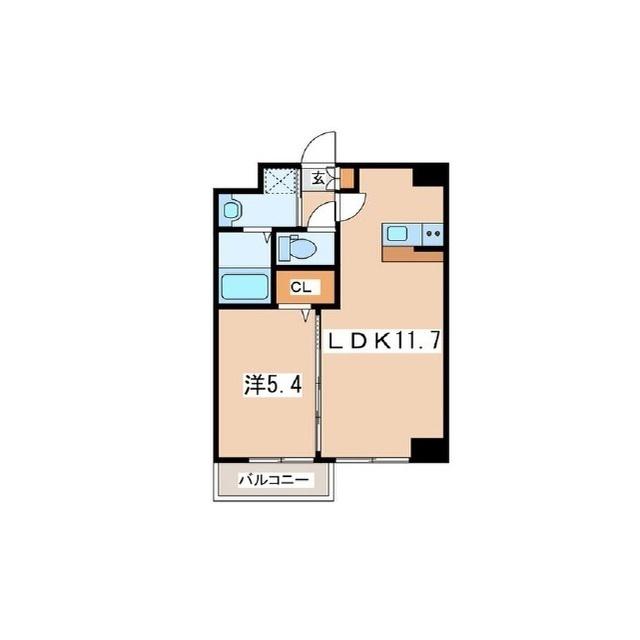 ファウンテンヒルズ御殿場(1LDK/4階)の間取り写真
