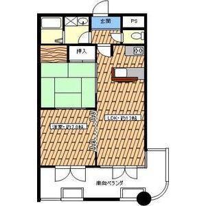 パークショア瀬田(2LDK/5階)の間取り写真
