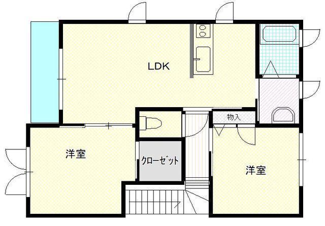 カサ・エクセレンテI(2LDK/2階)の間取り写真