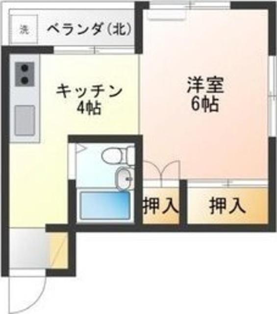 NYビル(1K/3階)の間取り写真