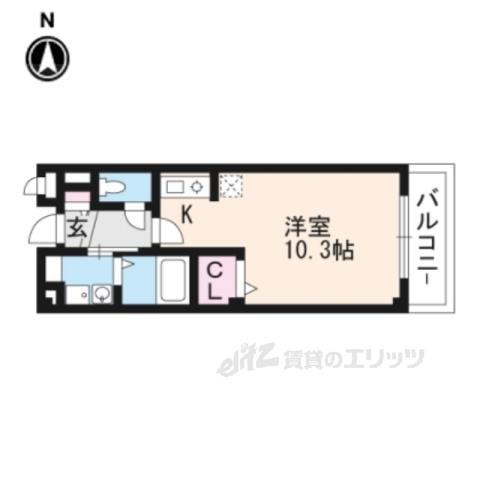 シェーネ(1K/1階)の間取り写真