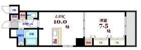 IMAKIYA.BLD(1LDK/7階)の間取り写真