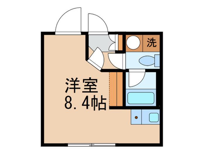 HJ PLACE SHIROKANE(ワンルーム/3階)の間取り写真