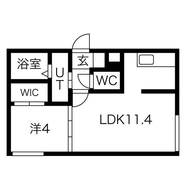 LE SOLEIL DE MARUYAMA(1LDK/2階)の間取り写真