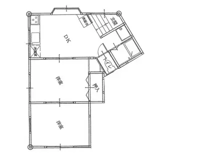 コーポTAMII(2DK/1階)の間取り写真